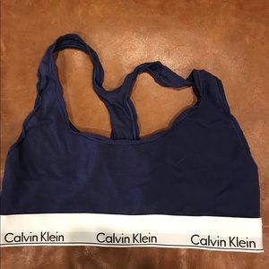 Navy Calvin Klein Bra